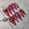 [Handmade Nail Tips] Red Eye (2 ver) - Almond /
