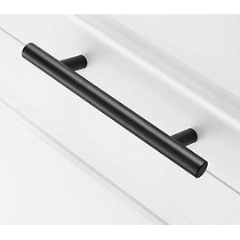 Y&Y Decor 20 Pack | Cabinet Pulls Matte Black Stainless Steel Kitchen Drawer Pulls Cabinet Handles (6 inch)