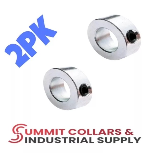 SUMMIT COLLARS 11/16” Bore Set collar, stop zinc plated (2