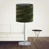 firstchoicelighting Set of 2 Green Crushed Velvet Table Lamp Shades,