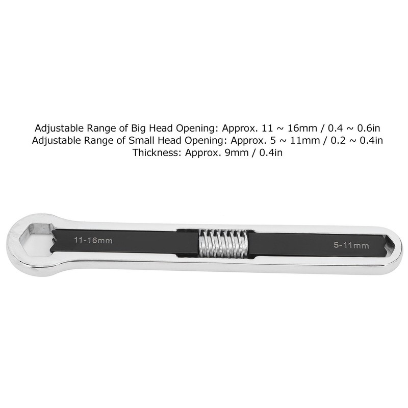 OpenEnd Wrench Solid MultiFunction Monkey Spanner Alloy Steel Hand Tools