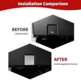 JOSHELA for Silverado Hood Release Switch Trim Cover for Chevy Silverado/GMC Sierra 2014-2018 for Chevy Colorado/GMC Canyon 2014-2022 Chrome Interior Accessories 1pcs