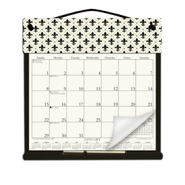 Wooden Refillable Calendar Holder filled with a 2025 calendar and includes an order form page for 2026. We'll include the rest of 2024, too, in case you need it. - FLEUR DE LIS
