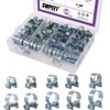 Swpeet 120Pcs 10 Sizes Zinc Plated Mini Fuel Injection Line