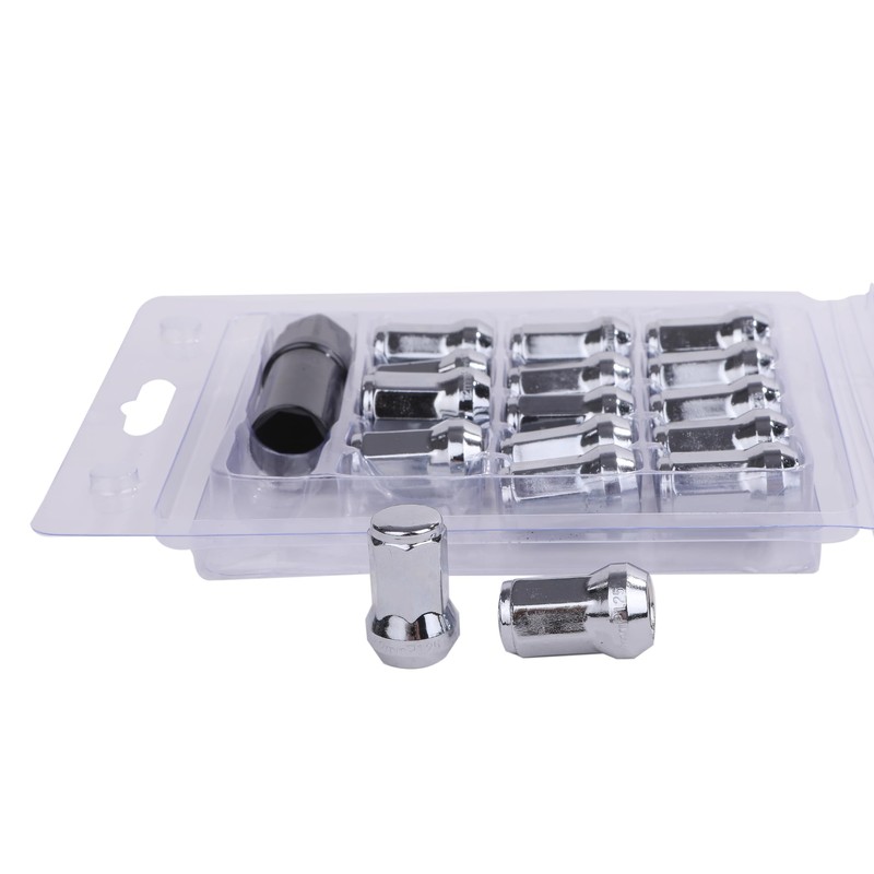[Partools] Lock Nuts Silver Car Tire Wheel Nuts M12 Short