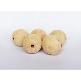 Cuentas Bolitas de Madera Artesanal 40mm 10 piezas