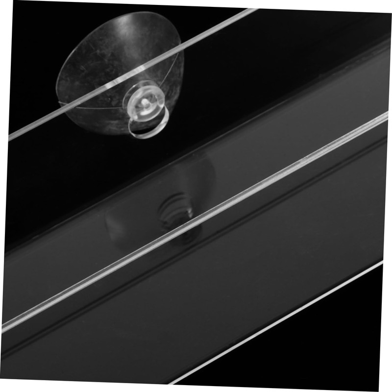 Levemolo Fridge Spice Rack Acrylic Suction Cup Organizer for Wall