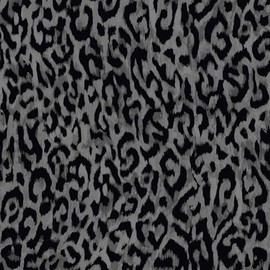 Nicole Miller New York Laid Back Leopard Black Peel & Stick Wallpaper