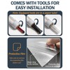 Frosted Glass Window Privacy Film, Removable, Static Cling, Heat/UV Protection,
