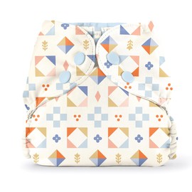 Esembly Cloth Diaper Cover - Reusable Swim Diaper, Waterproof, Breathable - Adjustable Outer Layer Over Absorbent Inner for Blowout Protection - Quilted, Size 2 (18-35lbs)