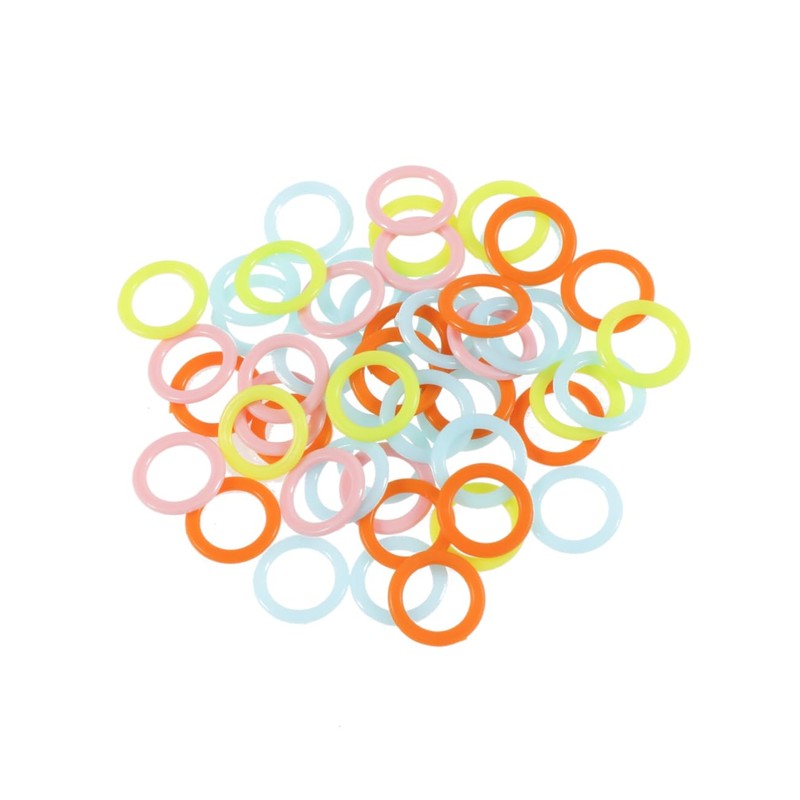 NUOBESTY 300pcs Circle Knitting Stitch Markers Set Crochet Marker Ring