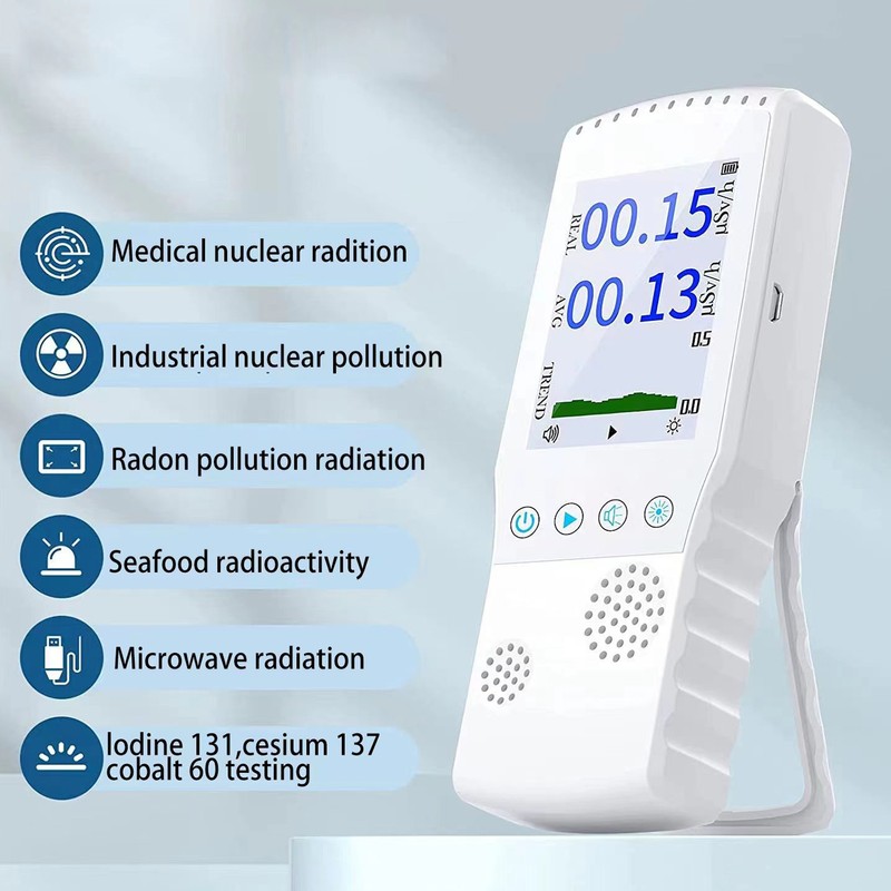 Geiger Counter Nuclear Radiation Detector USB Charging Handheld Beta Gamma