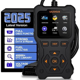 Pro OBD2 Scanner Advanced Diagnostic Tool for All Cars After 1996 Check Engine Light Code Reader and Clear Fault Codes-S510 Enhanced OBDII/EOBD/CAN Car Scan Tool with Fuel Analysis Quick Scan(Black)