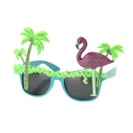 Talking Tables FST6-SUNNIES-PALMT Novelty Fiesta, Plastic, Tropical Palm Tree and Flamingo Sunglasses