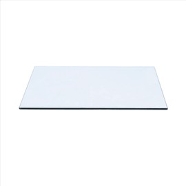 Spancraft 18" X 54" Rectangle Glass Table Top 1/2" Thick 1" Beveled Edge Clear