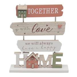Lesser & Pavey Plaque Standing Home By Love & Affection For Home Decor | Elegant Plaques For Gifts & Presents | Lovely Birthday Gifts For Women & Men | Decorative Accessories For Loved Ones