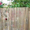 FOREVER BAMBOO Natural Split Rolled Bamboo Fence Panel for Garden