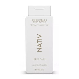 New Limited Edition Collection Body Wash By Native.e - (1) bottle 18 FL OZ (Sandalwood & Shea Butter)