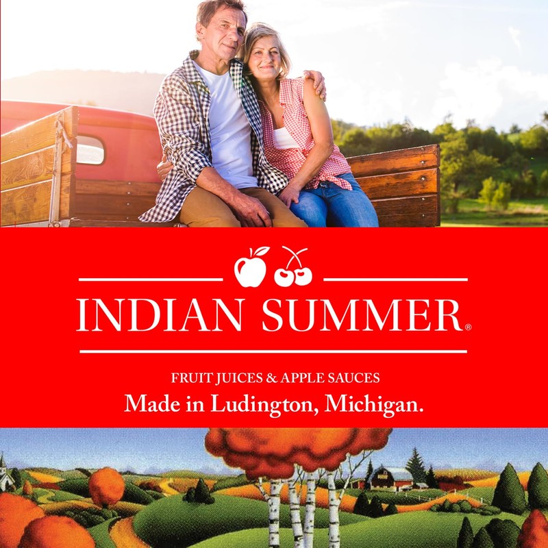 Indian Summer Premium Applesauce, Made from US Apples and American