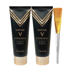 Lifting Pack Powerlifting V Mask 70ml 2pcs + Pack Brush / 리프팅 팩 파워리프팅 V 마스크 70ml 2개+팩붓