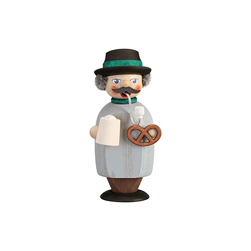 Seiffener Volkskunst Smoker - Bavarian - 14 cm/5.5 inch