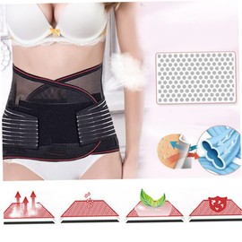 GLEAVI Lumbar Support Brace Xxl Adjustable Back Support Belt for Breathable Mesh Design for Comfort and Stability for Back Muscle Strain and Discomfort Black