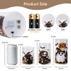 Homemory Halloween LED Pillar Candles, Realistic Flickering Set of 3