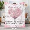 Aipon Best Friend Blanket, Best Friend Birthday Gifts for Women
