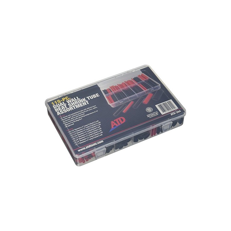ATD Tools ATD-394 115 Pc. Dual Wall Heat Shrink Tube