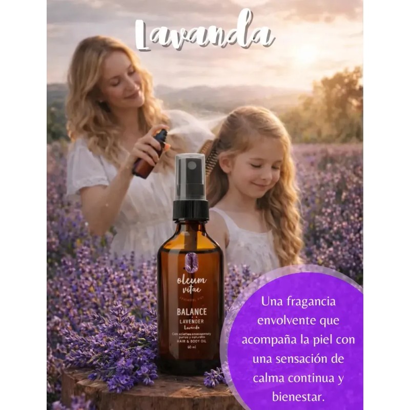 Aceite Para Cabello Con Aceite Esencial De Lavanda 60 Ml