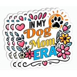3Pcs - in My Dog Mom Era Colorful Sticker - Dog Mama Sticker - Pet Lovers Sticker - Tumbler Water Bottle Laptop Sticker - Phone Sticker