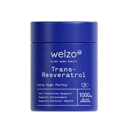Welzo Ultra-High Purity Trans-Resveratrol 1000mg Capsules | 98% Standardised Japanese Knotweed Extract | Vegetarian Capsules | 60 Count