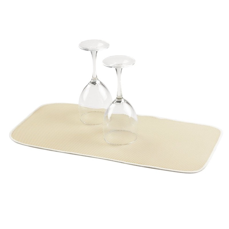 iDesign iDry Mini Absorbent Kitchen Countertop Dish Drying Mat -