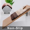 smiry Microfiber U-Shape Toilet Mat, Non-Slip Shaggy Soft Pedestal Mat