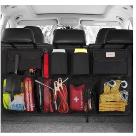 unbrand Oversized Trunk Organizer, 4 Non-slip Strips, 8 Large Pockets, 43.3x18.9 in