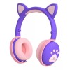 Ele-Gate Audifonos Ele-gate Inalambricos Gato Bluetooth Mic Control Color Violeta