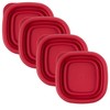 Replacement Lids for Rubbermaid Food Storage Containers - Fits 1/2-Cup