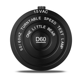 Nobsound 50/60Hz Stroboscopic Speed Strobe Light + Speedometer Disc for Turntable LP Record Player