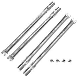 Huachancn 19.5 Inch 62752 Grill Burner Set for Weber Genesis 300 Series, Burner Tube Replacement Weber Genesis E310 E320 E330 S310 S320 S330 EP310 EP320 EP330 with Front Control