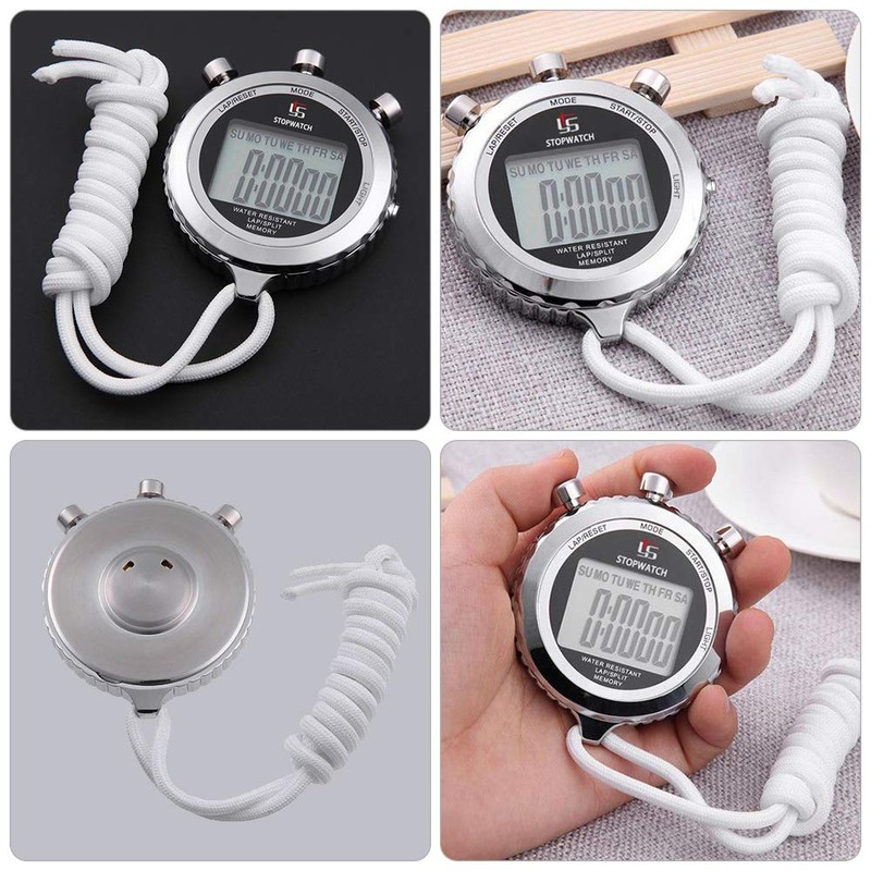 LAOPAO Stopwatch, 1/100 Seconds Precision 2 Pieces Memory Data Daily