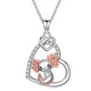 ROMANTICWORK Axolotl Necklace for Women 925 Sterling Silver Cute Axolotl