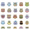 Unbranded 10 Random Adorable Cute Monster Stickers