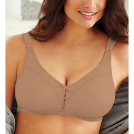 Bali Women's Double Support Wire-Free Bra, White, 38DD