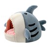 Cat Cave Mat House Shark Shaped Warm Versatile Decorative Cozy