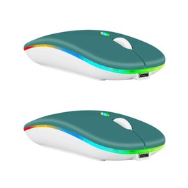 UrbanX Wireless Mouse 2 Pack for Doogee X98 Pro/X98/S99/V Max/S100 – Bluetooth 5.2 & 2.4GHz Rechargeable Laptop Mouse with USB Wireless Adapter, Ergonomic Computer Mouse.