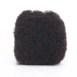 Towarm Afro Kinky Bulk Human Hair Natural Black #1B 30Gram Kinky Bulk Afro Hair Ideal for Making or Repairing Permanent Dreadlocks,Twists and Braids (1B, 8inch)