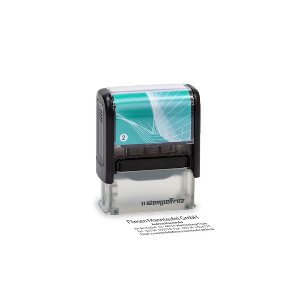 Self-Inking Stamp stempelfritz Size 2 direkt hier Erstellen - Personalised