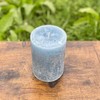 Still Water Candles Handmade Slate Blue Gray Unscented Rustic Textured