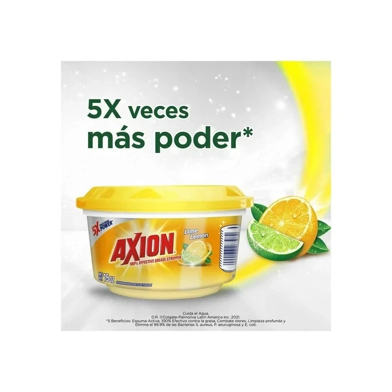 AXION LIME & LEMON Dish Washing Paste Detergent 425 g