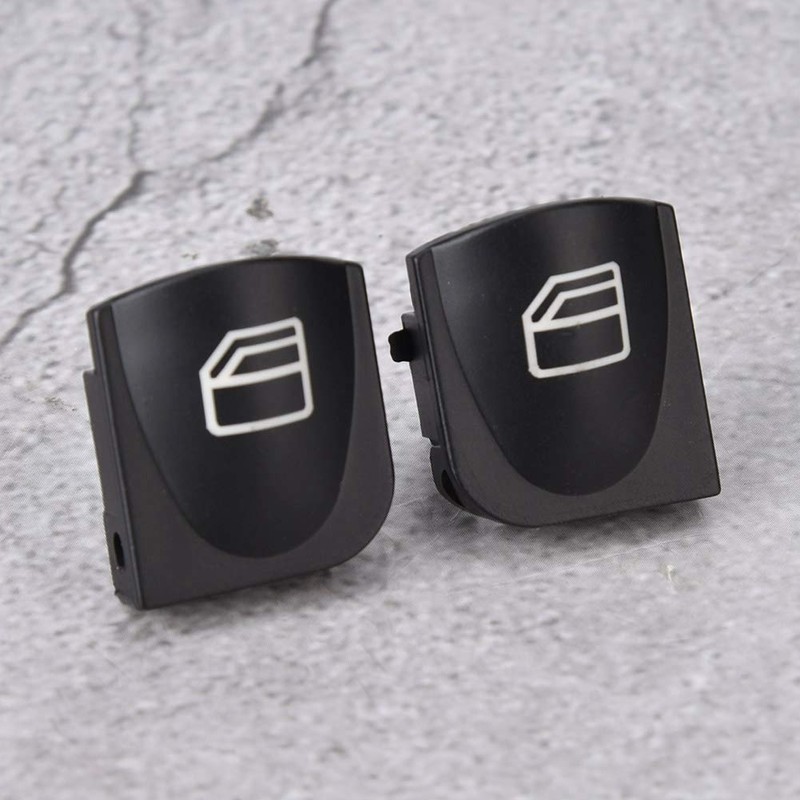 2 Pcs ABS Window Switch Button Cover Fit for W203